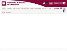 Tablet Screenshot of biblioteka.swarzedz.pl